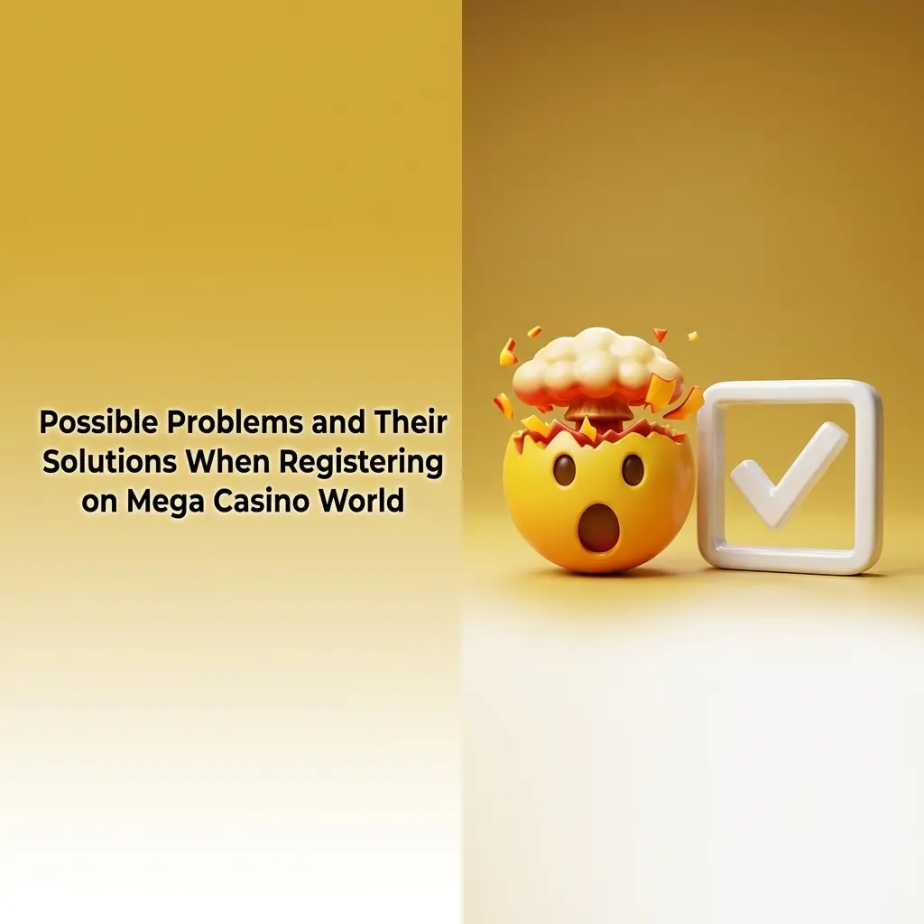 Mega Casino World registration problems and solutions guide covering OTP, email verification, and form errors